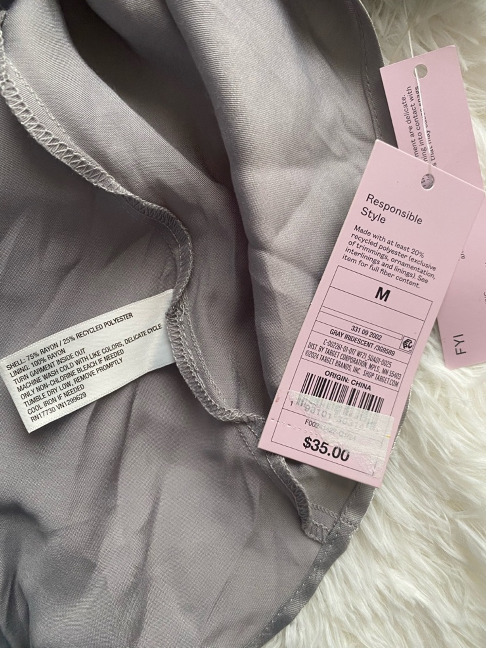 wild fable Silver Satin Slip Dress - Picture 5 of 5